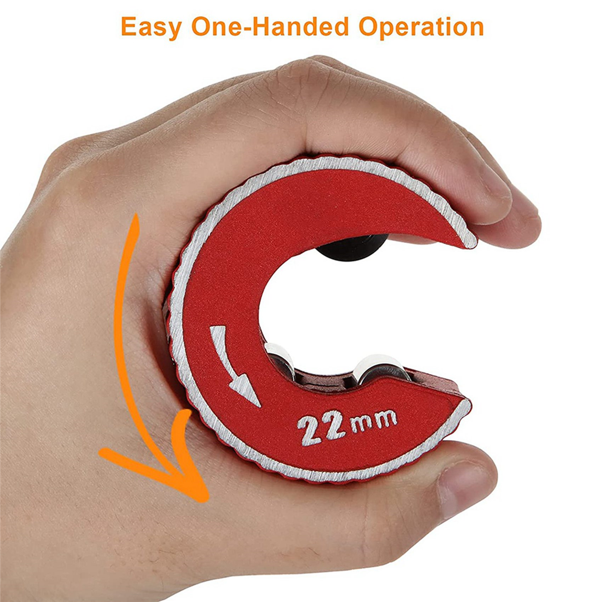 เครื่องตัดท่อทองแดงขนาด15มม. และ22มม. 2ชิ้นเครื่องมือตัดท่อโลหะสังกะสีอัตโนมัติขนาดเล็กสำหรับตัดท่ออลูมิเนียมทองแดง