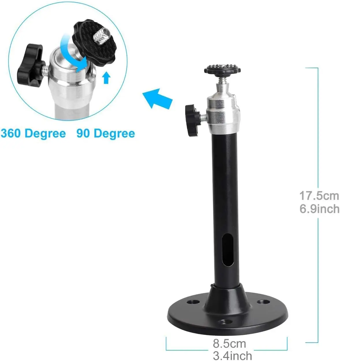 Salange Mini Projector  Wall Mount Stand Ceiling Bracket Holder for YG300 HY300 Pro Mini LED DLP Projector DV Security Camera