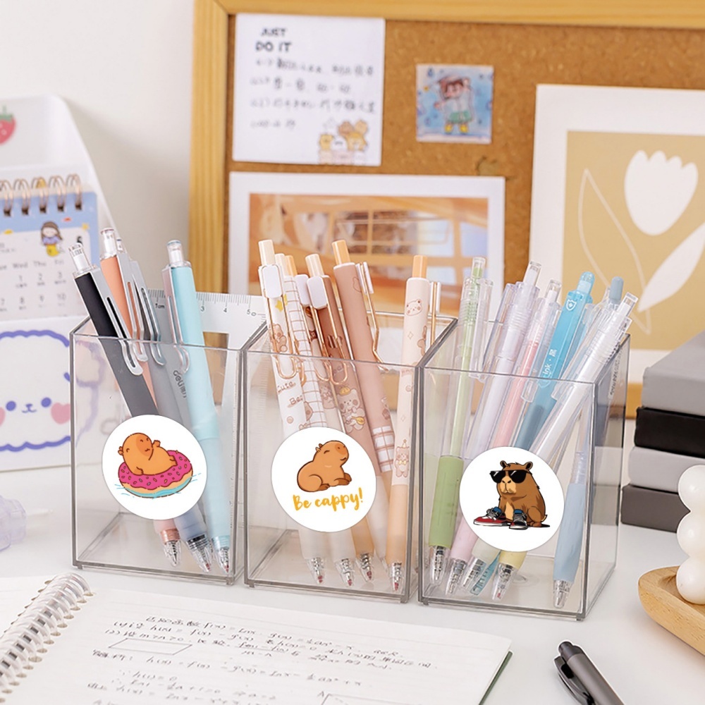 100-500pcs Plump Capybara Stickers paper Cute Cartoon Water dol Animals Stickers DIY Scrapbook Water dolphin Adhesive Labels
