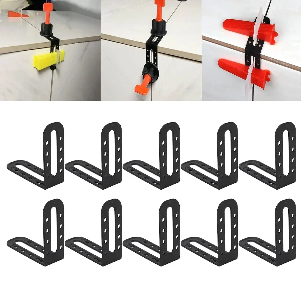 5/25/200 pezzi sistema di livellamento delle piastrelle clip maschio angolo pavimento parete livellatore in ceramica distanziatori localizzatore regolatore posa strumenti di costruzione