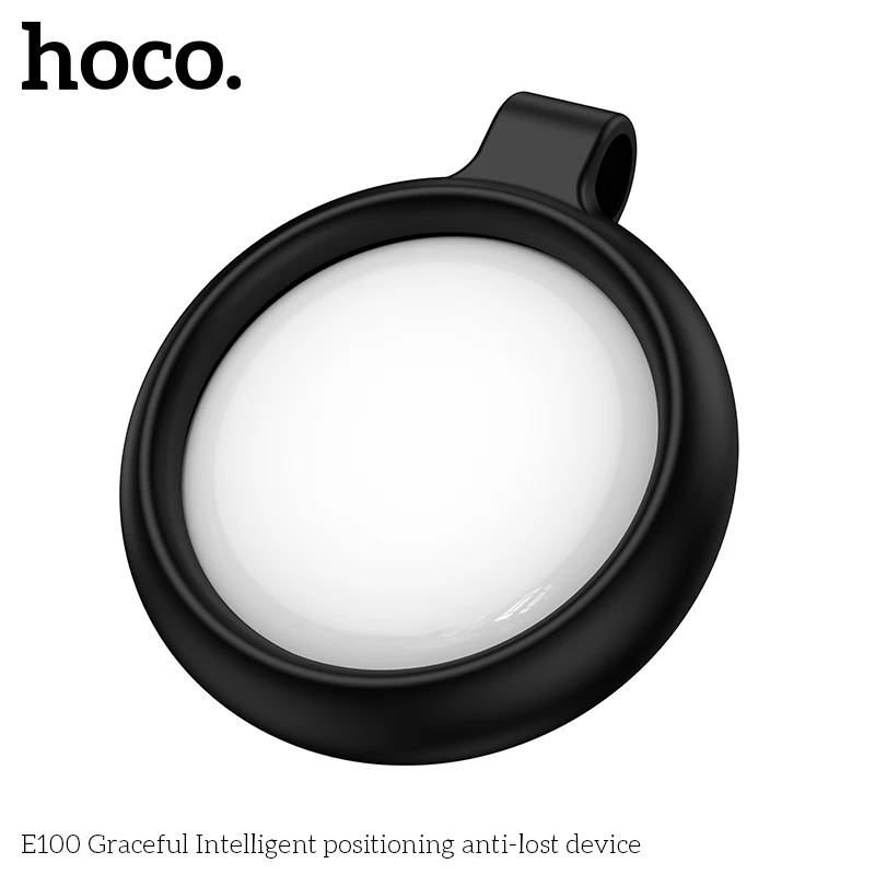 HOCO E100 Airtag Security BT GPS-метка на базе Apple Find My App Anti-Lost Tracker Locator Сигнализация для домашних животных Поиск ключей и кошелька с чехлом