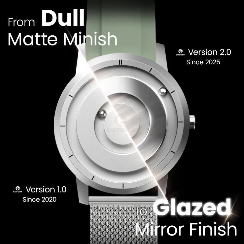 EUTOUR Stardardard Качественные магнитные часы Классические водонепроницаемые 5 атм E024 Upgrade Edition