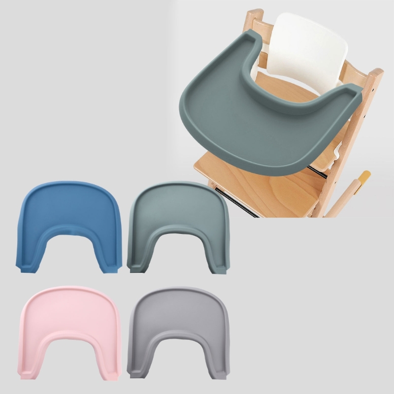 Silicone High Chair Tray Mat Serving Cushion for Stokke Dinning Chairs Keep Mealtime Organized and Enjoyable for Baby