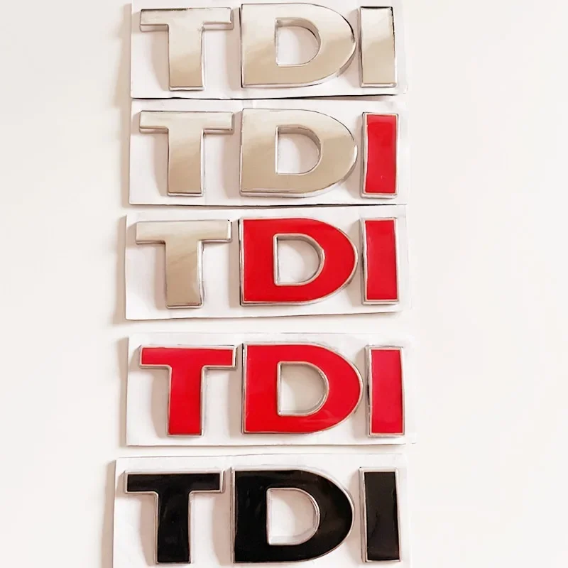 3D Metal Letters For Car Stickers TDI Letters VW Golf 4 5 6 7 JETTA PASSAT MK2 MK4 MK5 MK6 MK7 TDI Emblem Logo Badge Accessories