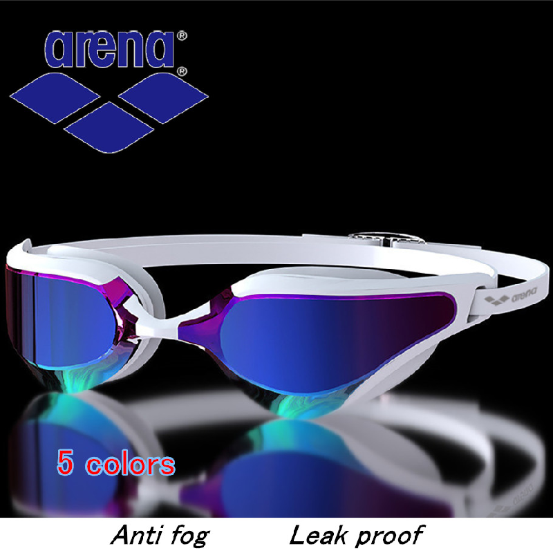 ARENA profesjonalne okulary pływackie przeciwmgielne HD szczelne okulary ochronne UV mężczyźni kobiety silikonowe regulowane okulary gogle