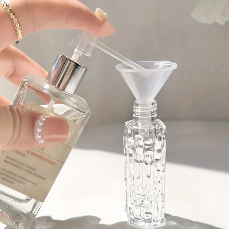 1/3/6 pezzi + 4 accessori Contenitore mini atomizzatore di profumo da viaggio da 10 ml con 3 flaconi spray, 2 imbuti, 2 divisori dispenser