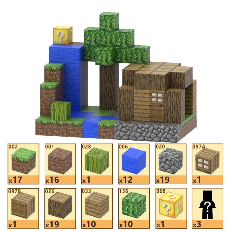 My World แม่เหล็กแม่เหล็กบล็อกตัวต่อ3D เด็ก, แม่เหล็ก DIY ของเล่นประกอบเพื่อการศึกษาของขวัญวันฮาโลวีน/คริสต์มาสสำหรับเด็กผู้ชายและเด็กผู้หญิง