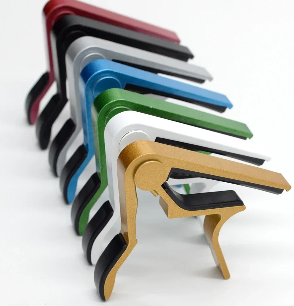 Alta qualidade liga de alumínio guitarra capo acessórios mudança rápida braçadeira chave acústico clássico tom ajustando peças guitarra