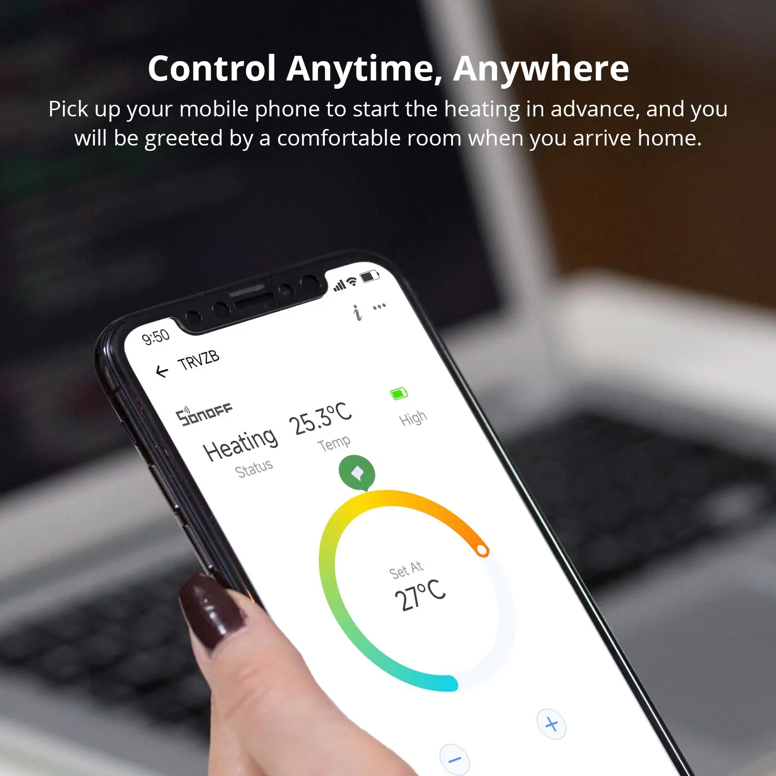 SONOFF TRVZB Zigbee válvula termostática para radiador control remoto inteligente de temperatura del hogar a través de alexa google ZBBridge-P eWelink
