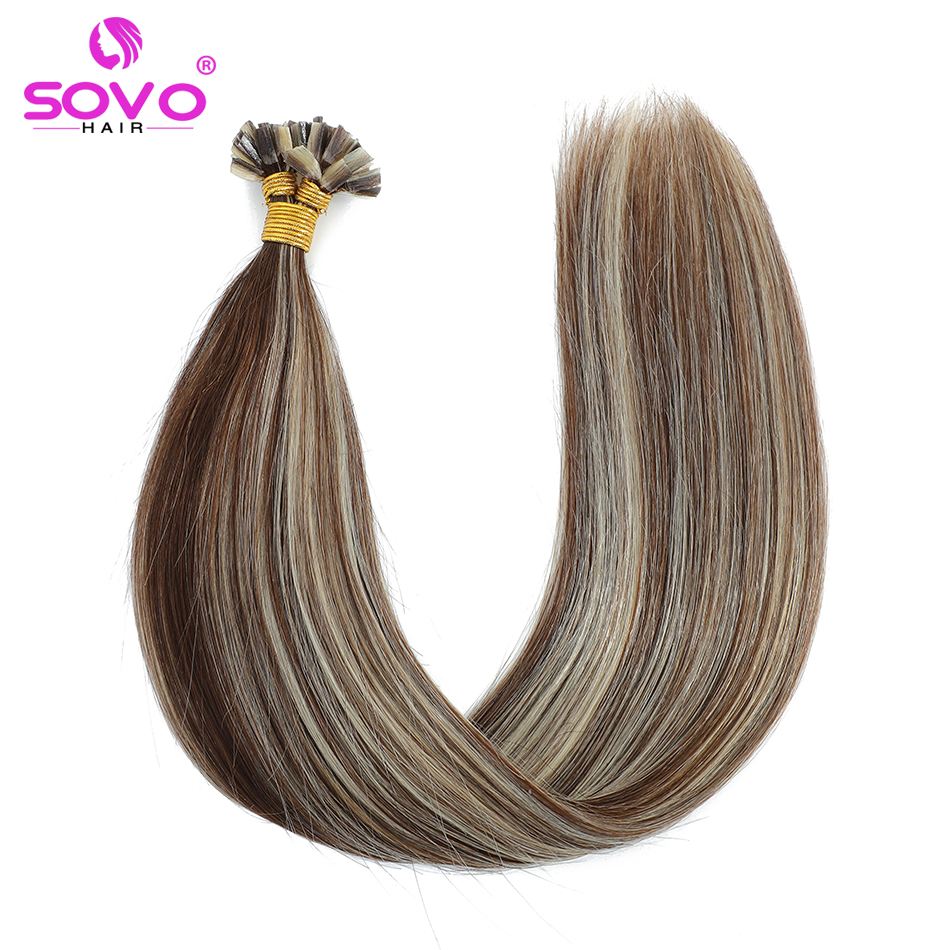 Echthaarverlängerung mit V-Spitze, Fusion-Haar, seidig glatt, dunkelbraun, vorgebundenes V-förmiges Keratin-Haar, vietnamesisches Remy-Haar für den Salon
