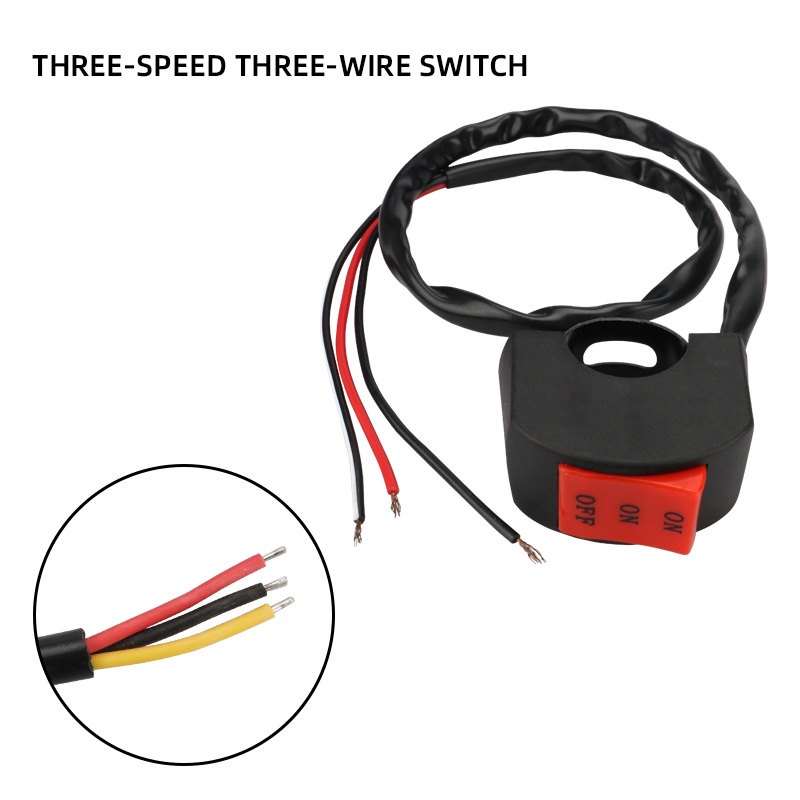 1pcs Motorcycle Handlebar Flameout Switch Universal Moto Light Switch ON OFF Button for ATV Motorbike DC12V