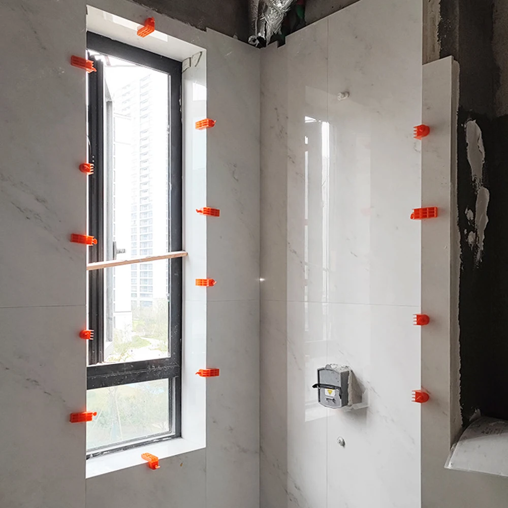 2-60Pcs Male Angle Tile Leveling System Clips Spacers with Tape for Floor Wall Ceramic Fixing Laying Construction Tools Building