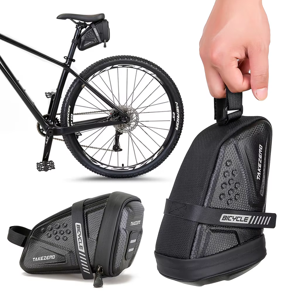 Bolsa para SILLÍN de bicicleta, asiento de almacenamiento impermeable para SILLÍN de bicicleta de montaña, bolsa para herramientas trasera, sillín, accesorios para ciclismo al aire libre