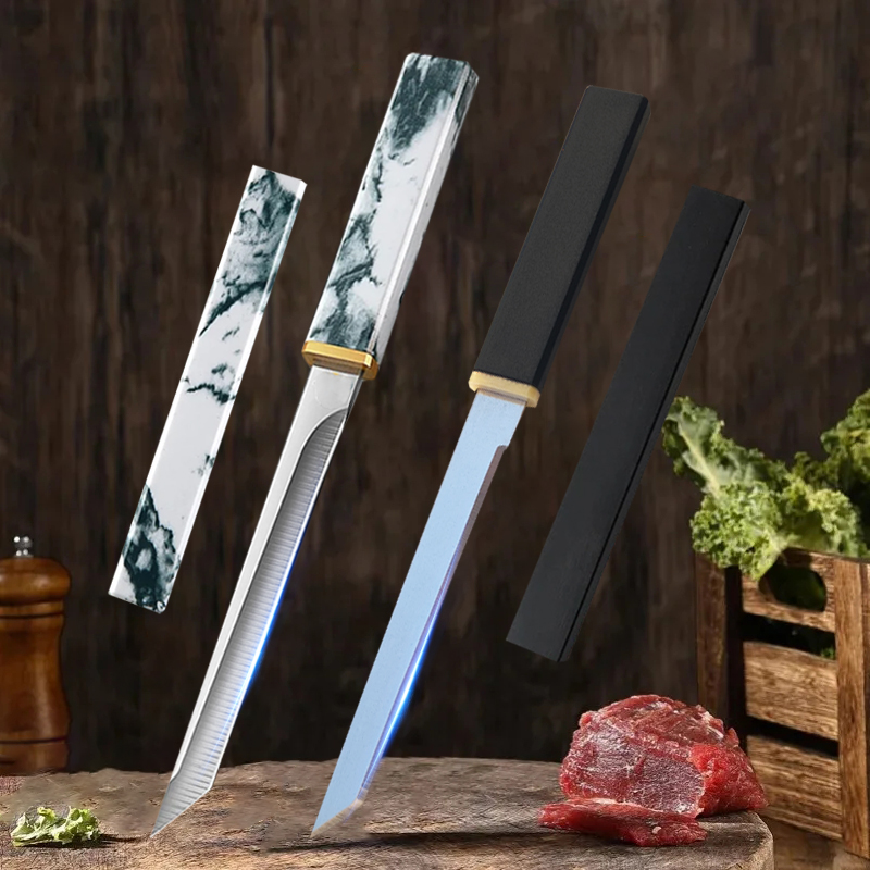 Boning Knives Meat Cleaver Vegetable Fruit Knife Plastic Handle Stainless Steel Kitchen Knife Chef Cooking Slicing Utility Knife