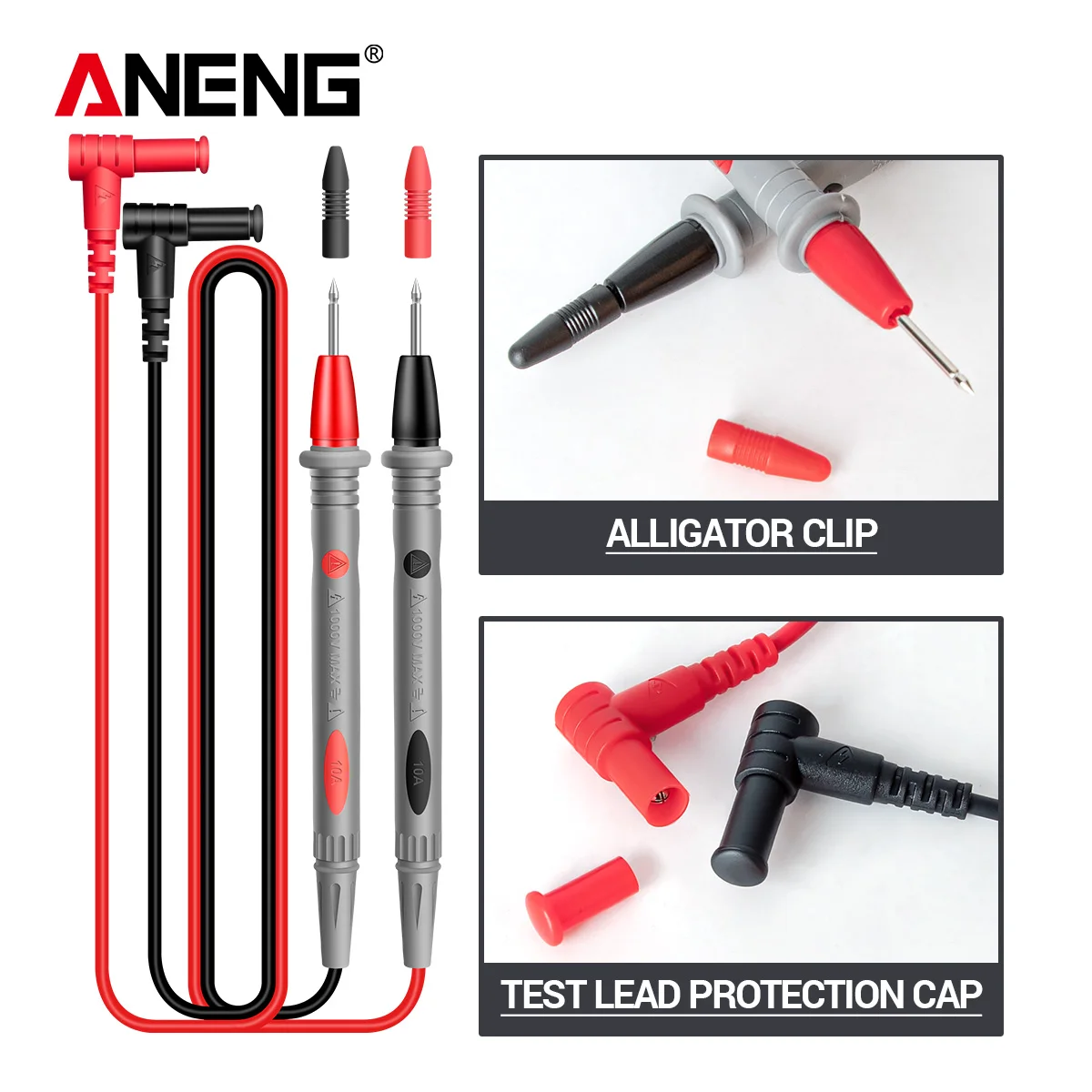 ANENG ST180 Digital Clamp Meter 4000 นับ AC Current Ammeter มัลติมิเตอร์เครื่องทดสอบแรงดันไฟฟ้ารถ Amp Hz Capacitance NCV Ohm เครื่องมือ