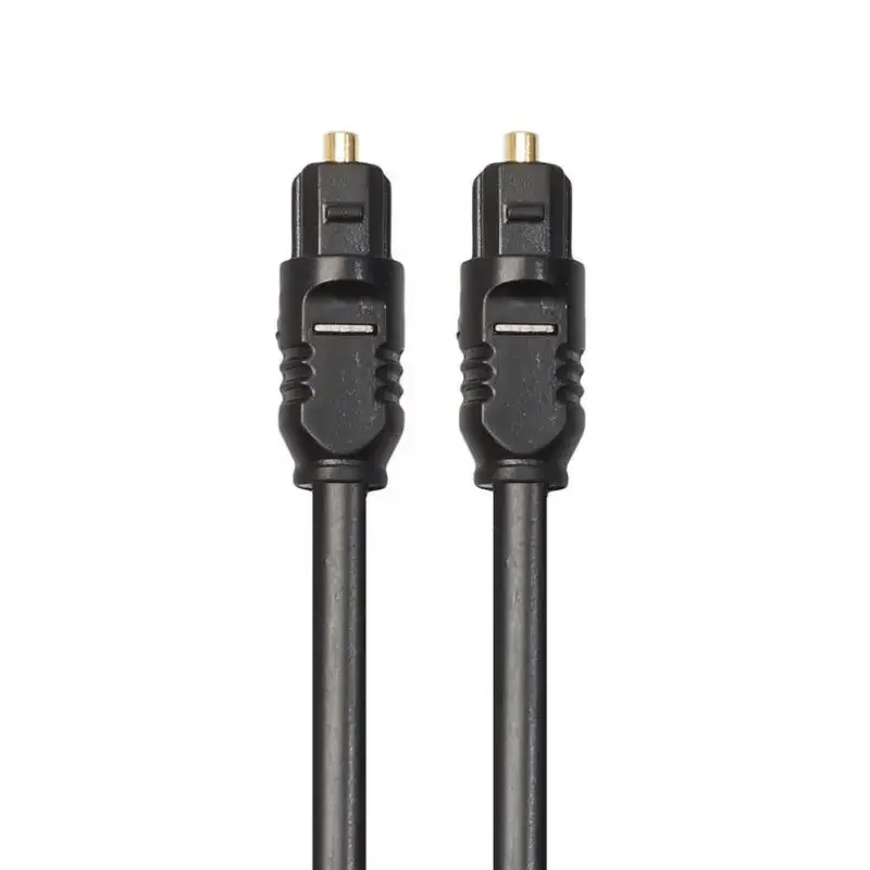 Yq novo cabo banhado a ouro spdif md dvd de alta qualidade 1m 1.5m 2m 3m 5m para toslink cabo de áudio óptico digital banhado a ouro