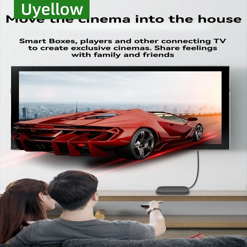 Uyellow 48 Гбит/с HDMI-совместимый кабель 8K 60 Гц 50 см 1 м 2 м 3 м 5 м HDMI-совместимый кабель 2.1 4K 120 Гц HDR 3D-эффект видео для HDTV ПК
