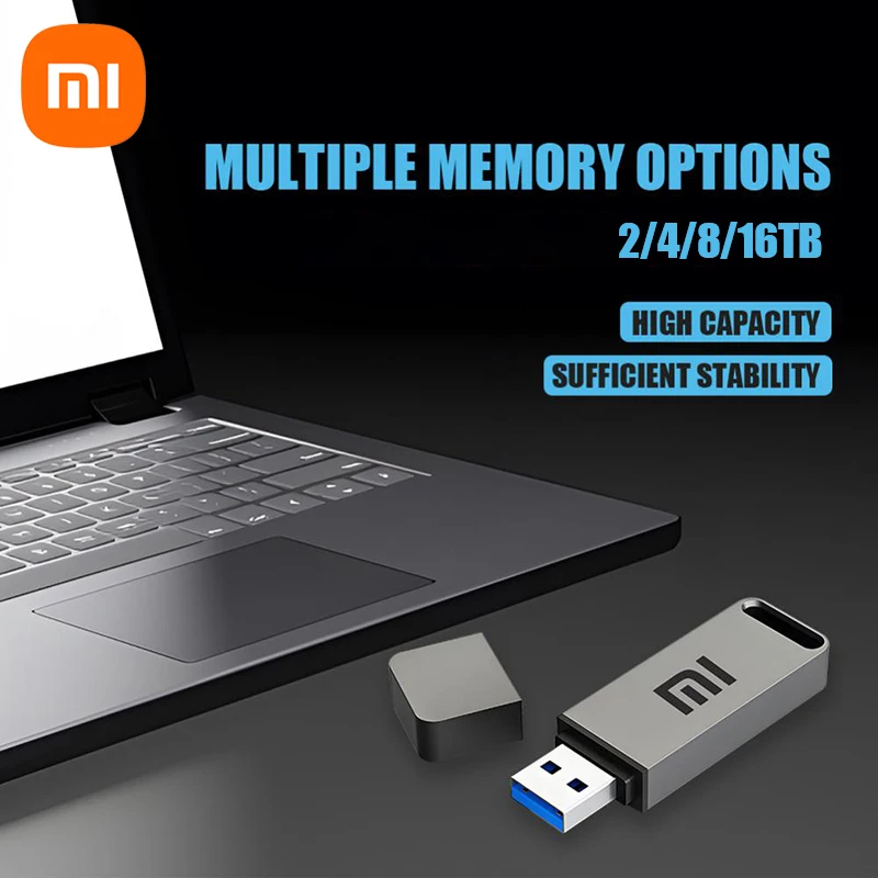 Xiaomi Flash Drive 2TB USB 3.2 High Speed Transfer Metal Type C U Flash SSD Portable Mini Flash Drive Memory Waterproof U Drive