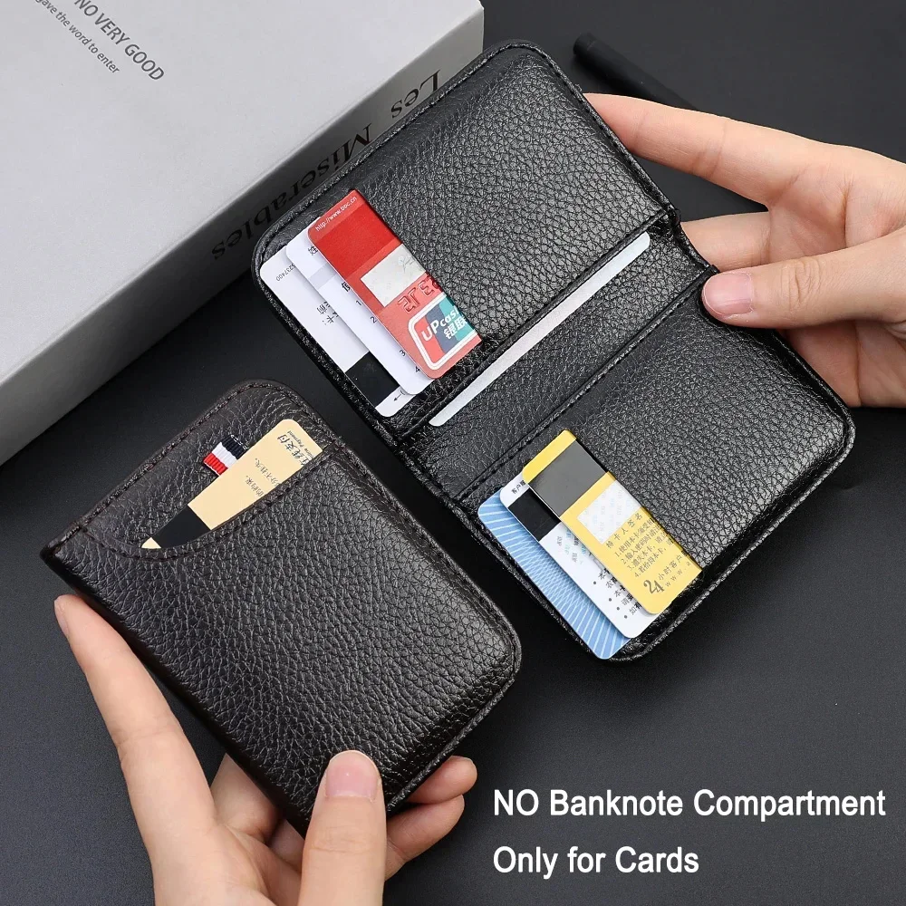 Men Wallet Portable Super Slim Soft Wallet PU Leather Mini Credit Card Wallet Purse Card Holders Vintage Bi-fold Wallet for Men