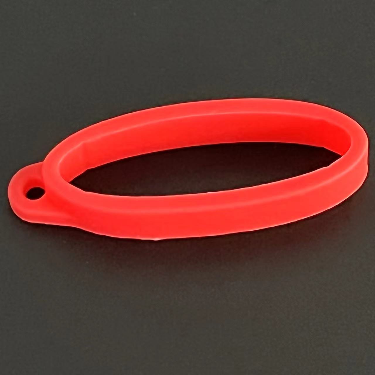 40mm Silicone Ring Lanyard Band With Hole For Box Mechanical Rod Accessories Rope Hanging Loop Keychain Rubber Decoration