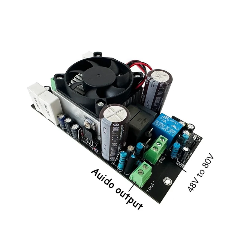 HIFI IRS2092S 1000W Class D Digital Power Amplifier Board Subwoofer Full Frequency Power Amplifier Board DC45V-80V