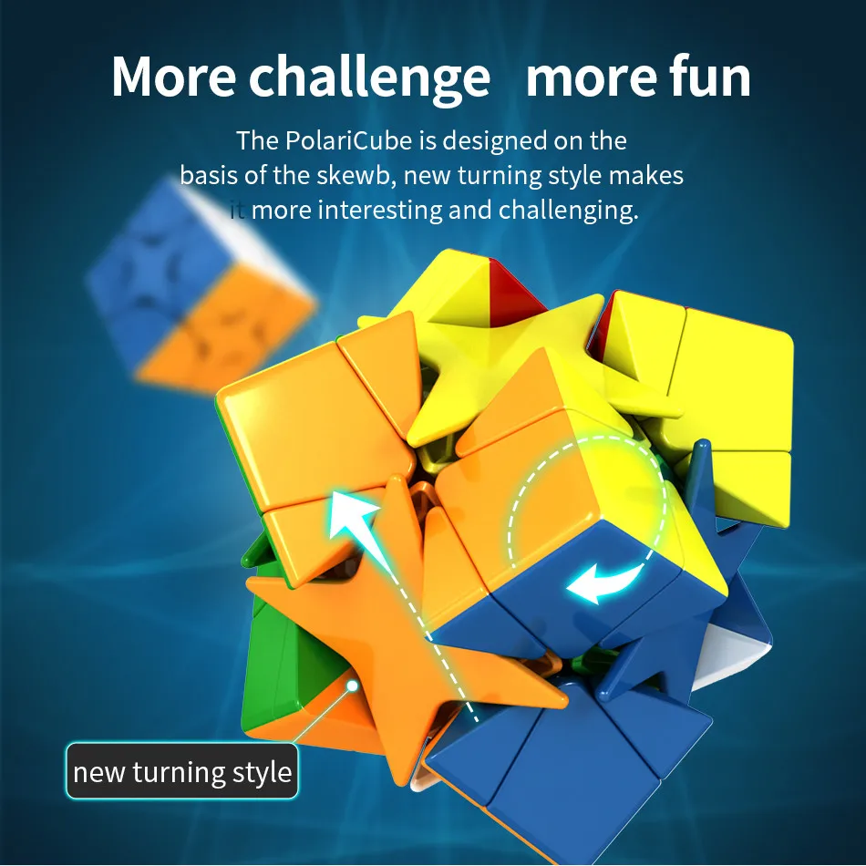 [ECube] MoYu Cubing Classroom Meilong Polaris Cube bez naklejek Mofangjiaoshi magiczna kostka łamigłówka edukacyjna MoYu Polaris Cube zabawka