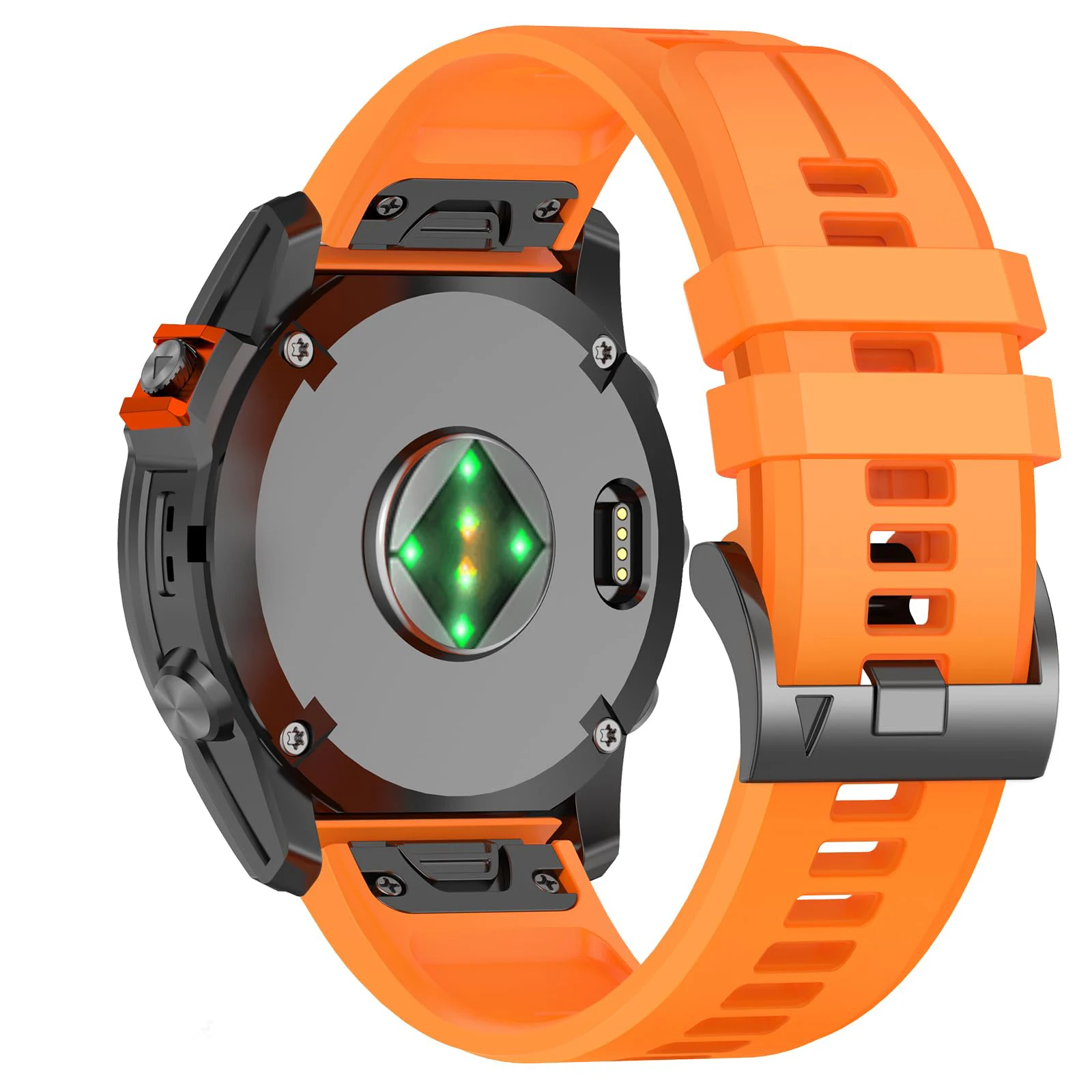 Garmin Fenix5 Plus/Fenix6 Pro/Fenix7 공식 실리콘 스트랩용 22/26mm Qucik-릴리스 실리콘 시계 스트랩 22/26mm 크기