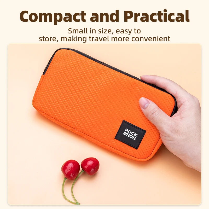 ROCKBROS Cycling Phone Bag Daily Use Small Size Lightweight Portable Multifunctional Hand Bag Storage Coins Wallet Commute Bag
