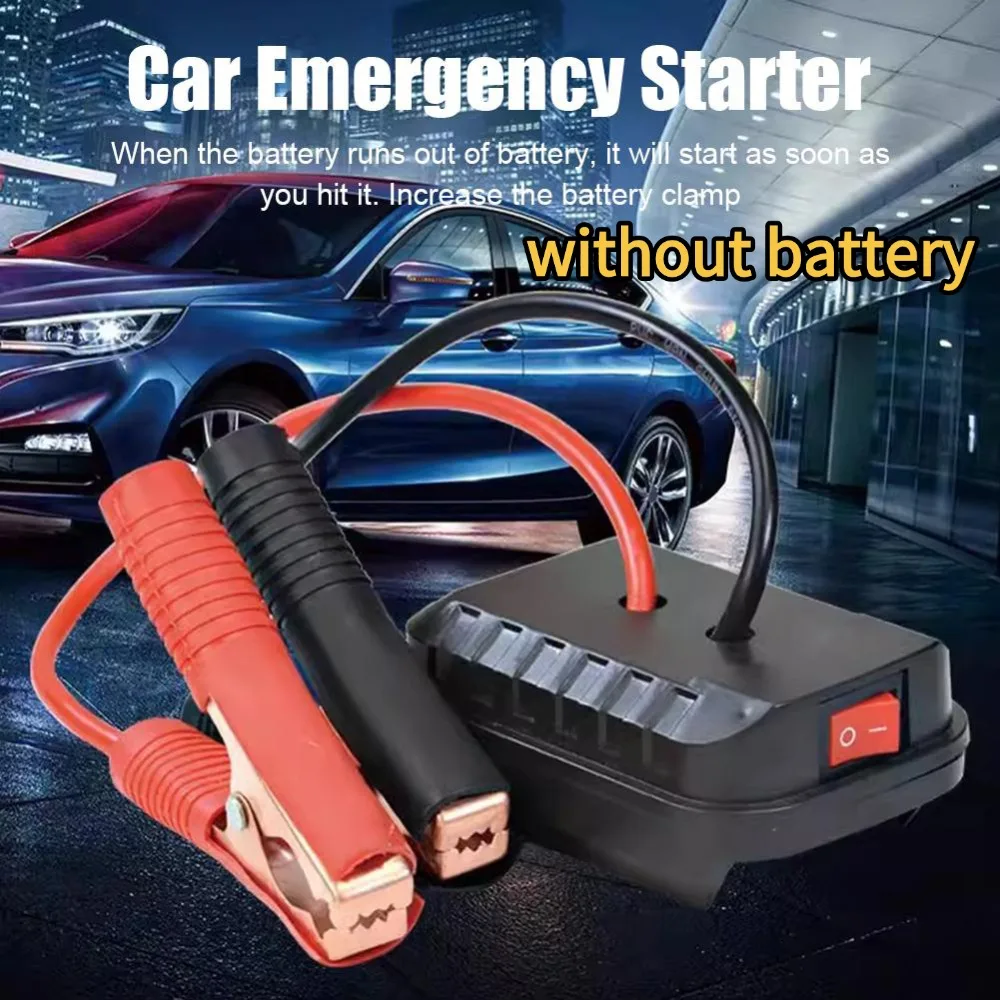 Convertidor de batería de litio para coche, Clip de cargador, encendedor automático, arrancador de batería para Makita, adaptador de Cable de refuerzo, herramientas de energía de emergencia DIY