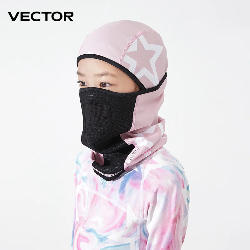 VECTOR Trẻ Mùa Đông Đi Xe Đạp Mặt Nạ Nỉ Giữ Nhiệt Giữ Ấm Chống Gió Đi Xe Đạp Mặt Nạ Balo Mặt Nạ Trượt Tuyết Câu Cá Trượt Tuyết Nón