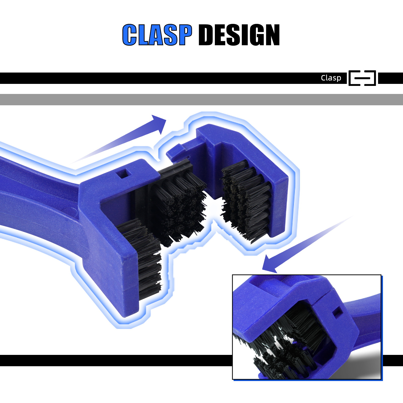 NICECNC-cepillo limpiador de cadena de bicicleta y motocicleta, herramienta de limpieza, cepillo de limpieza para KTM Yamaha BMW Husqvarna Kawasaki Suzuki Ducati Honda