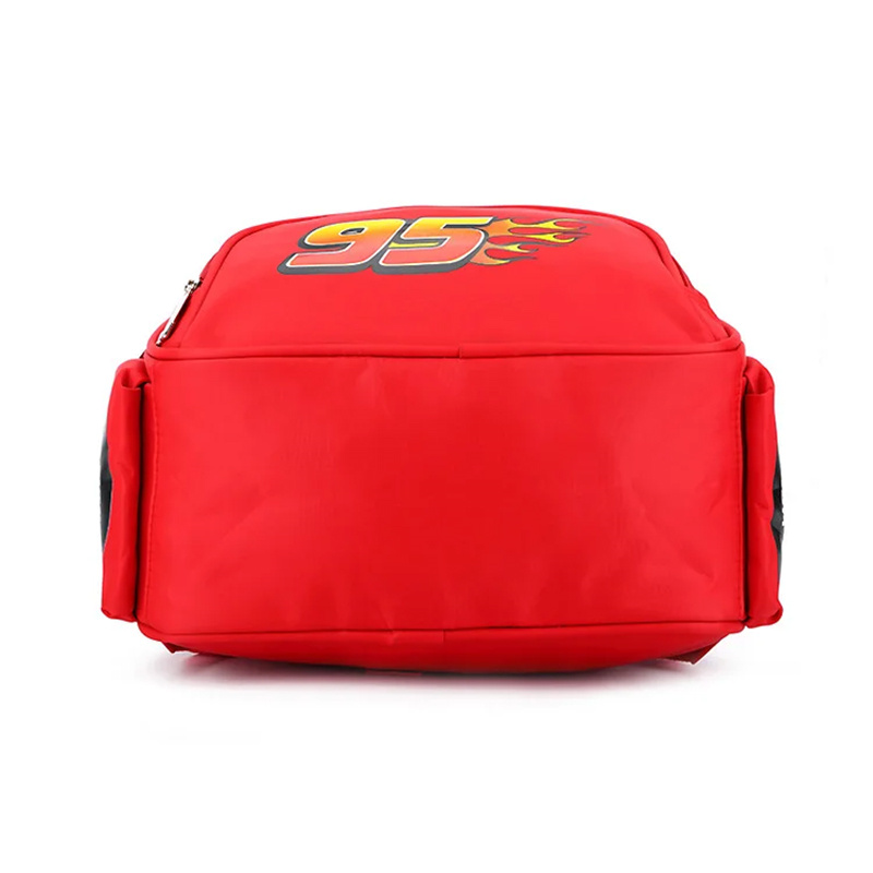 Mochila ligera a prueba de salpicaduras con estampado en forma de coche Lightning McQueen para niños y niños.