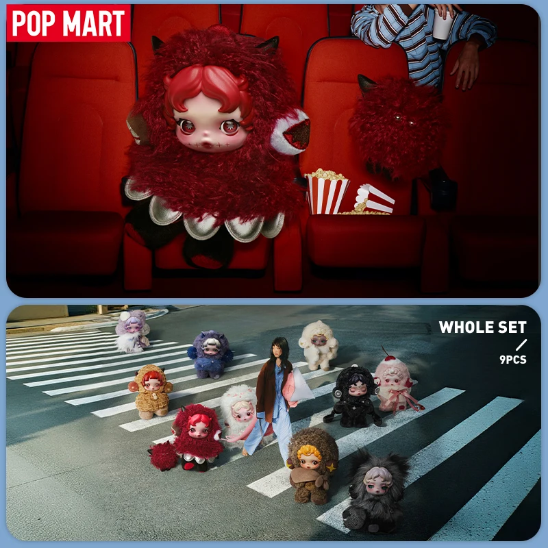 POP MART SKULLPANDA Ты знайшов меня! Серия плюшевая кукла с подвеской, глухая коробка, загадочная коробка, 1 шт./9 шт., ограниченное по 2 шт./заказ