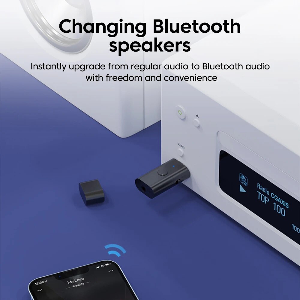 Usb sem fio bluetooth adaptador 5.3 transmissor receptor aux 3.5mm adaptador de áudio para casa sistema música do carro usb aux música