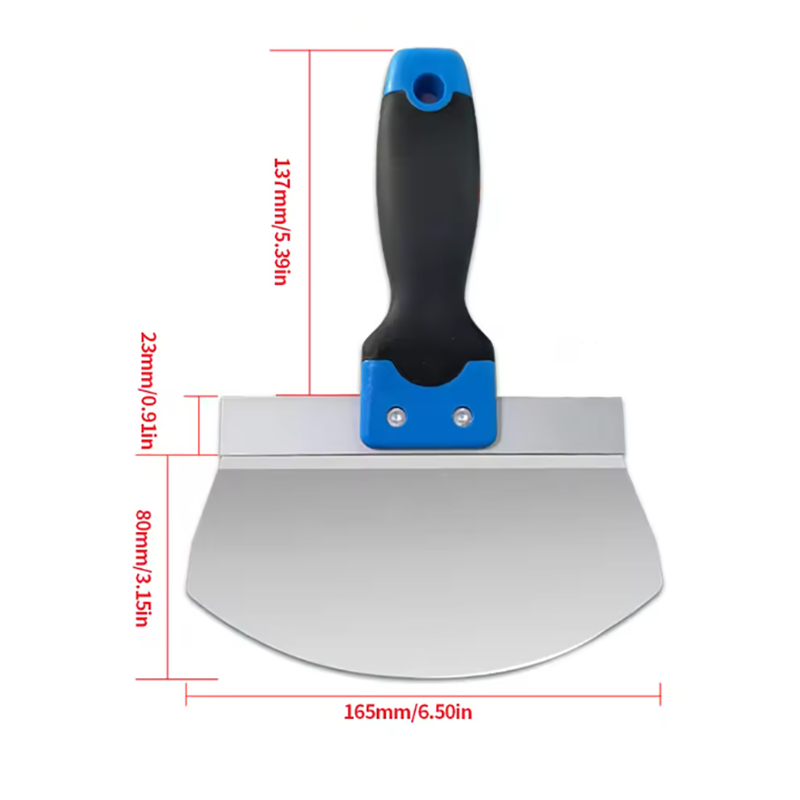 Paint Scraper Construction Worker Home Paint Scraper Stainless Steel Putty Knife Scraper Wallpaper Scraper for Drywall Finishing