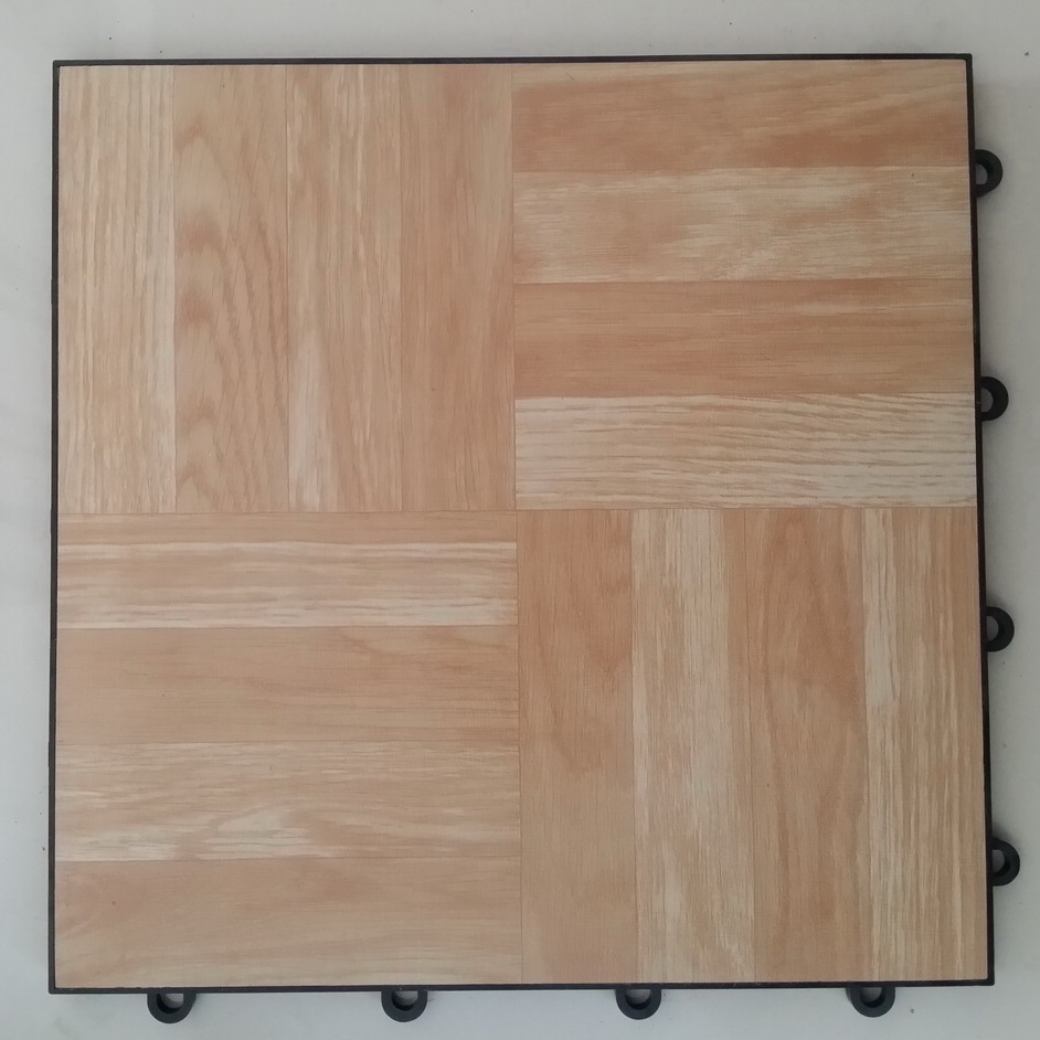 พลาสติกกระเบื้องปูพื้นโรงรถพลาสติกสําหรับห้องล้างรถ Interlocking PP พลาสติกกระเบื้องโรงรถพื้นพลาสติก