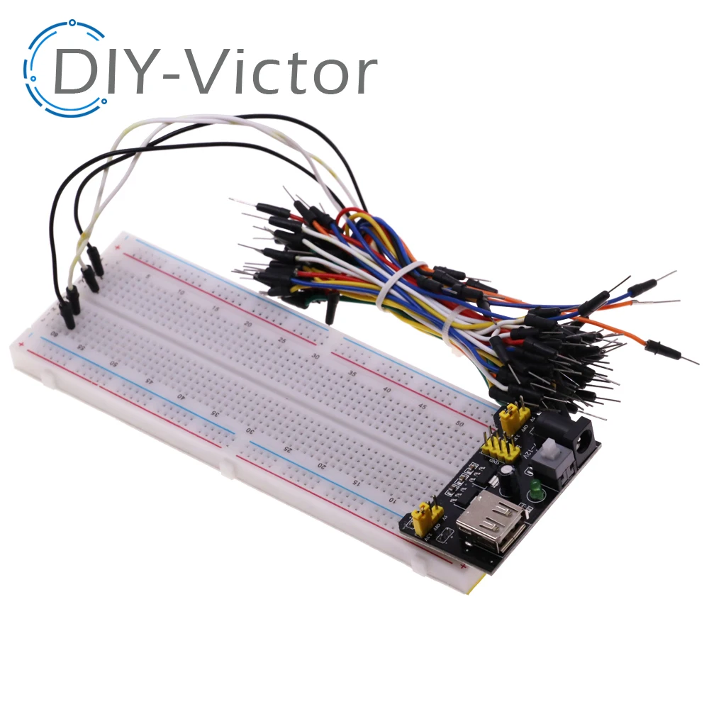 1pcs ใหม่ MB-102 MB102 Breadboard 830 จุด Solderless PCB Bread Board สีขาว/โปร่งใสทดสอบพัฒนา DIY สําหรับ Arduino