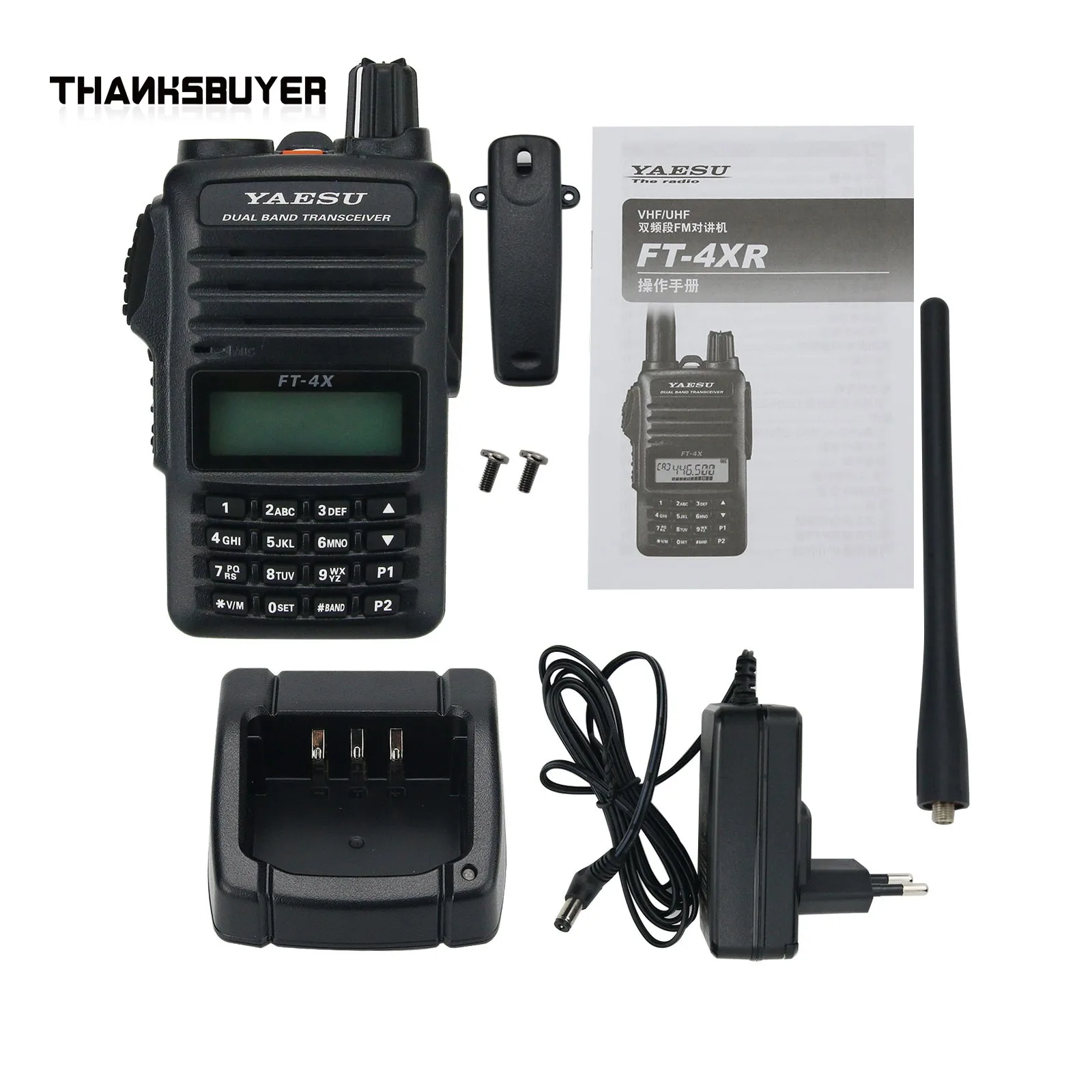 FT-4XR 5w 3km Walkie Talkie Dualband Transceiver UKW UHF Radio geeignet für Yaesu Outdoor-Anwendungen