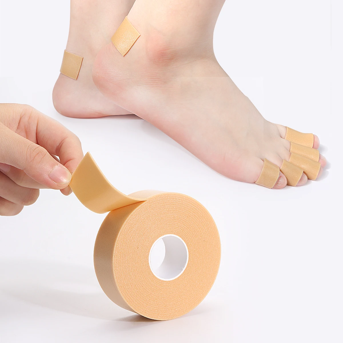 1 rotolo 2.5*5M piede multifunzione adesivo tallone impermeabile nastro in schiuma resistente all'usura scarpe col tacco alto patch inserti per scarpe unisex