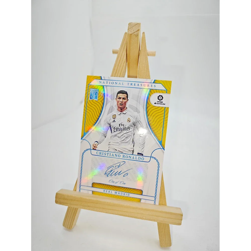 Cristiano Ronaldo Panini Football Stars Tarjetas coleccionables Láser refractivo Flashes Regalos de cumpleaños de Navidad perfectamente remasterizado