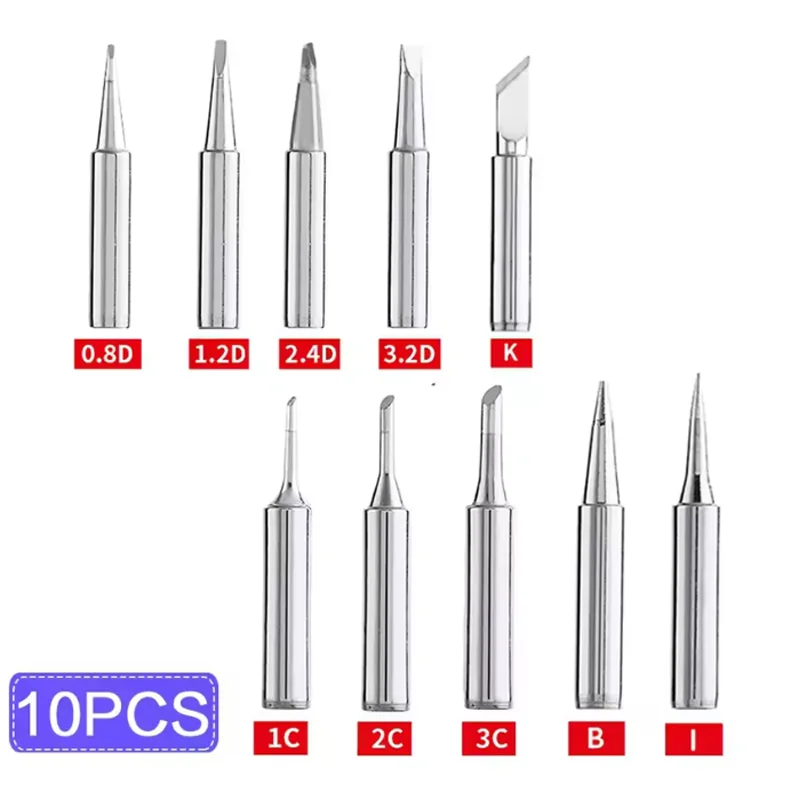 หัวแร้งบัดกรี STONEGO 5 ชิ้น/10 ชิ้น ชุดหัวแร้งบัดกรีไฟฟ้า DIY หัวแร้งบัดกรีสำรองสำหรับซ่อม
