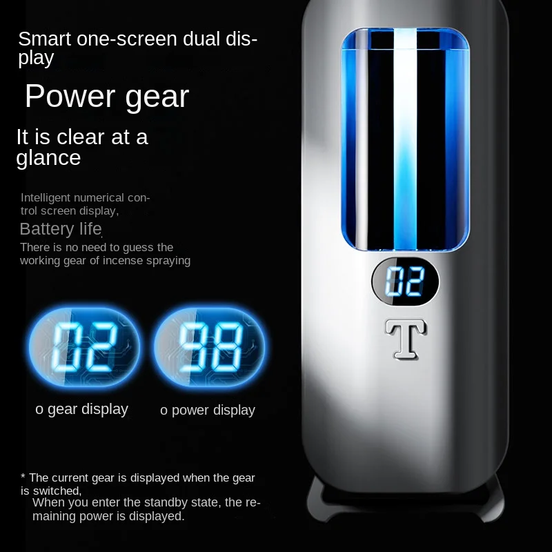 Automatische aromatherapiemachine en luchtbevochtiger met digitaal display en gekleurde lichten - Machine Office Home, en badkamer