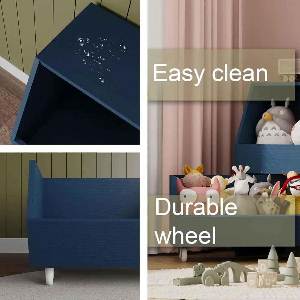 Toy Storage and Organizer for Kid, Boys and Girls Muti-Functional Bookcase and Storage Bin with Moveable Drawers, Children Toddl