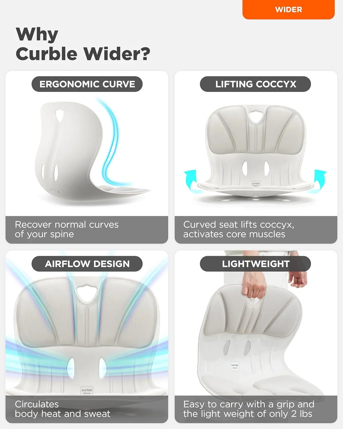 Adult Lumbar Support Cushion Back Straightener Home Office Lumbar Cushion with Back Integrated Sitting Posture Correction Chair