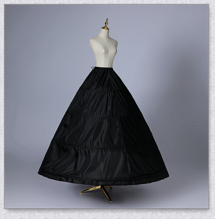 4 후프 스커트 여성용 볼 가운 페티코트 크리 놀린 웨딩 언더 셔츠 하프 슬립 신부 신부