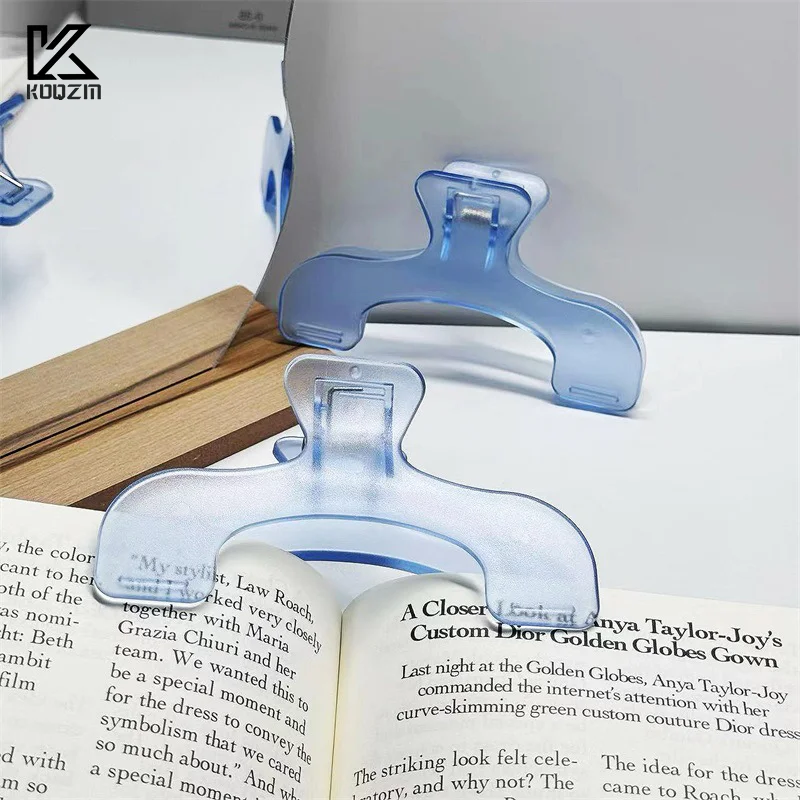 Plastic Large Book Clip Simple Reading Aid Fixed Book Holder Bookmarks Creative Design Practical Note Holder
