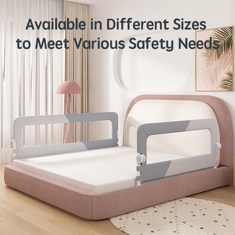 PANGDUBE 1pc ベビー安全ベッド手すりネジ不要の取り付けベビー安全ベッドバリア保護ベッドレールガード子供用ベッドフェンス