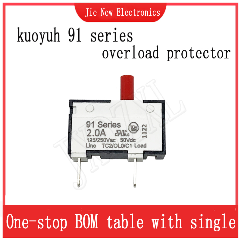 Kuoyuh 91 Serie 0,5 A 1 A 2,0 A 3 A Miniatur-Leistungsschalter mit Überlastschutzschalter für Motoren, Batterieladegeräte
