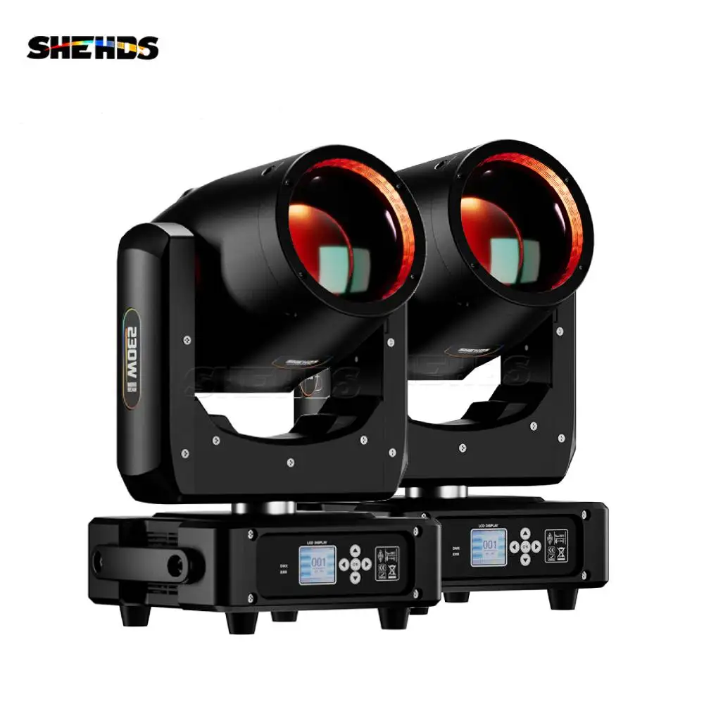 Nowość SHEHDS 2 SZT. MINI 230W 7R Reflektor Ruchoma Głowica Światła Tęcza na Wesele Klub Nocny Teatr Disco Występ