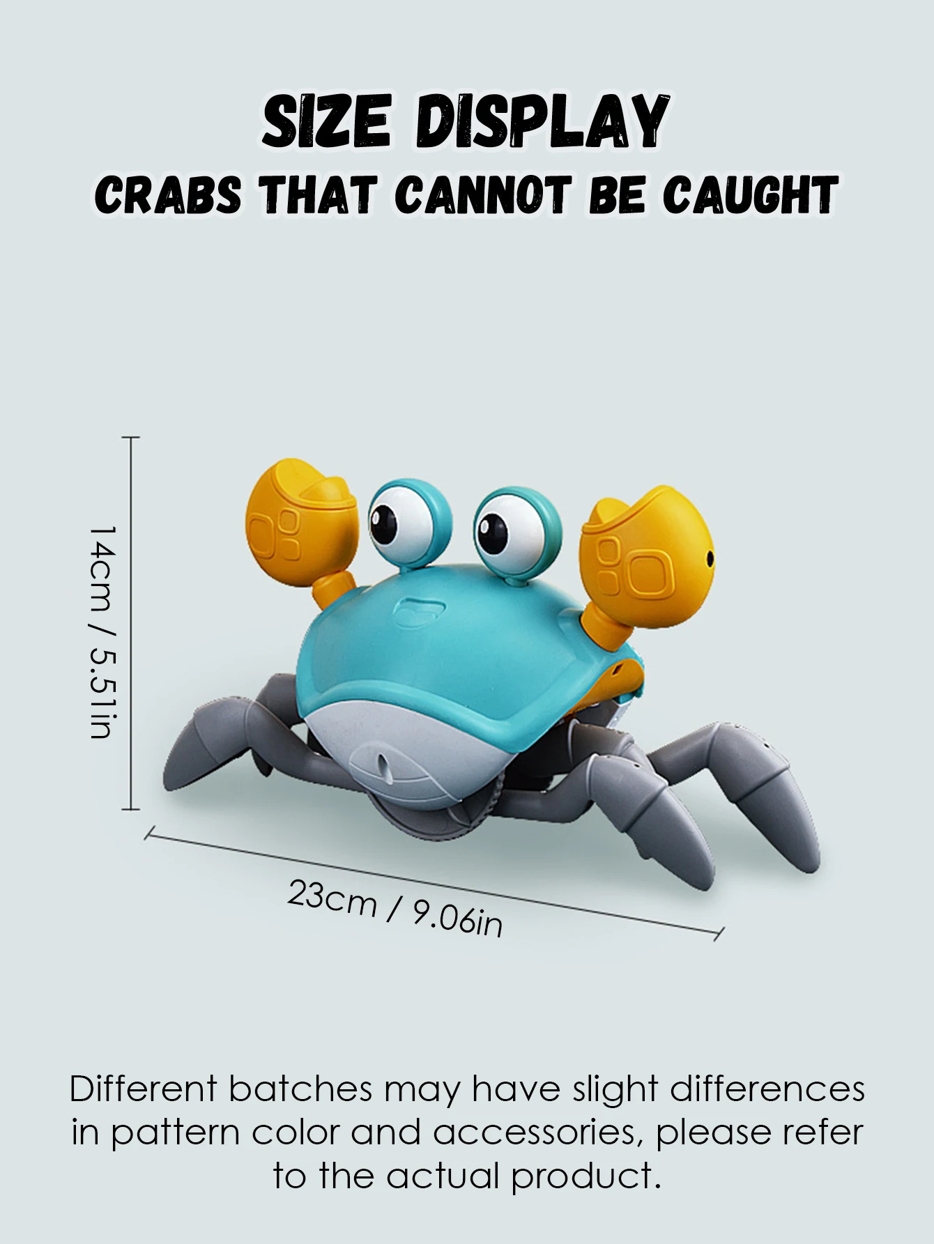 1 PC Auto-Sensing Escape Crab ของเล่นเด็ก Crawling หลีกเลี่ยงอุปสรรคสัตว์เลี้ยงอิเล็กทรอนิกส์เพลงเด็กของเล่นไม่มีแบตเตอรี่